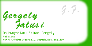 gergely falusi business card